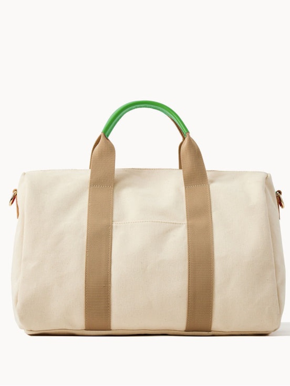 Dooney & Bourke Preppy Pickleball Duffle Bag 40 Cream and Green Canvas Tote - Picture 7 of 8